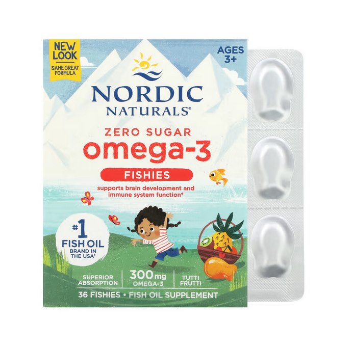 NORDIC NATURALS Nordic Omega-3 zivtiņas 36 gumijas konf.