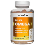 Activlab Omega 3 želejas, laima-citrusa krāsā - 60 gab.