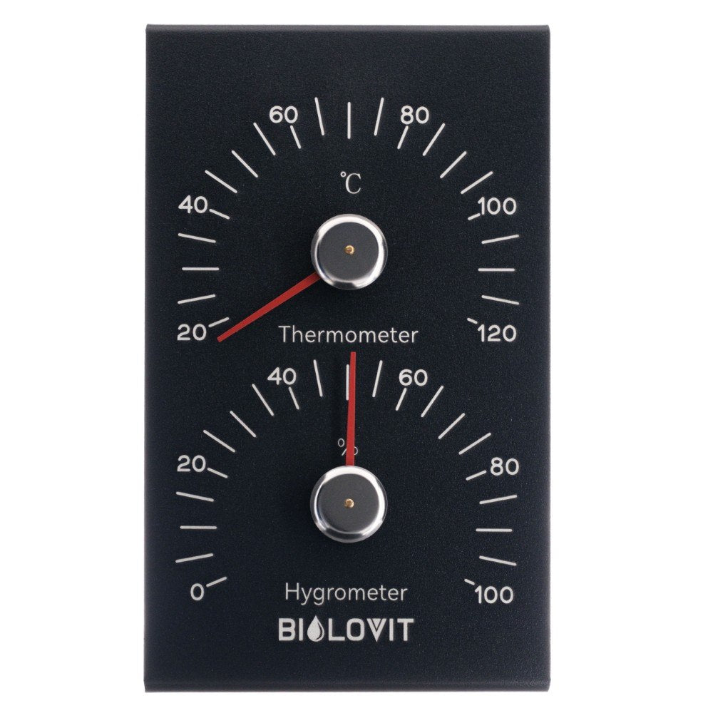 Bilovit Black pirts termometrs ar higrometru