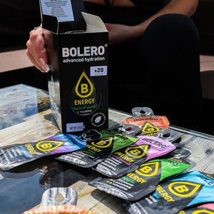 Bolero Energy Mix enerģijas dzērienu paciņu komplekts (ar kofeīnu) - 20 paciņas x 7 g