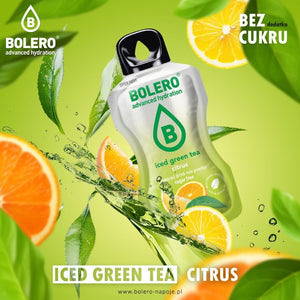 Bolero Classic ātri pagatavojams dzēriens Iced Green Tea Citrus – 8 g