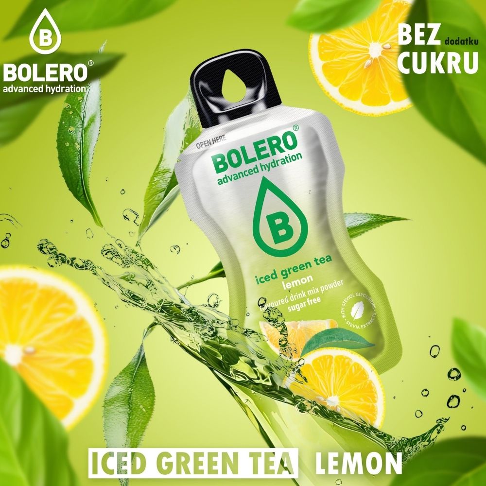 Bolero Classic ātri pagatavojams dzēriens Iced Green Tea Lemon - 8 g