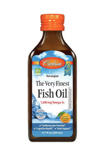 Carlson Labs Norvēģijas zivju eļļa, 1600 mg Omega-3, apelsīnu garša – 200 ml