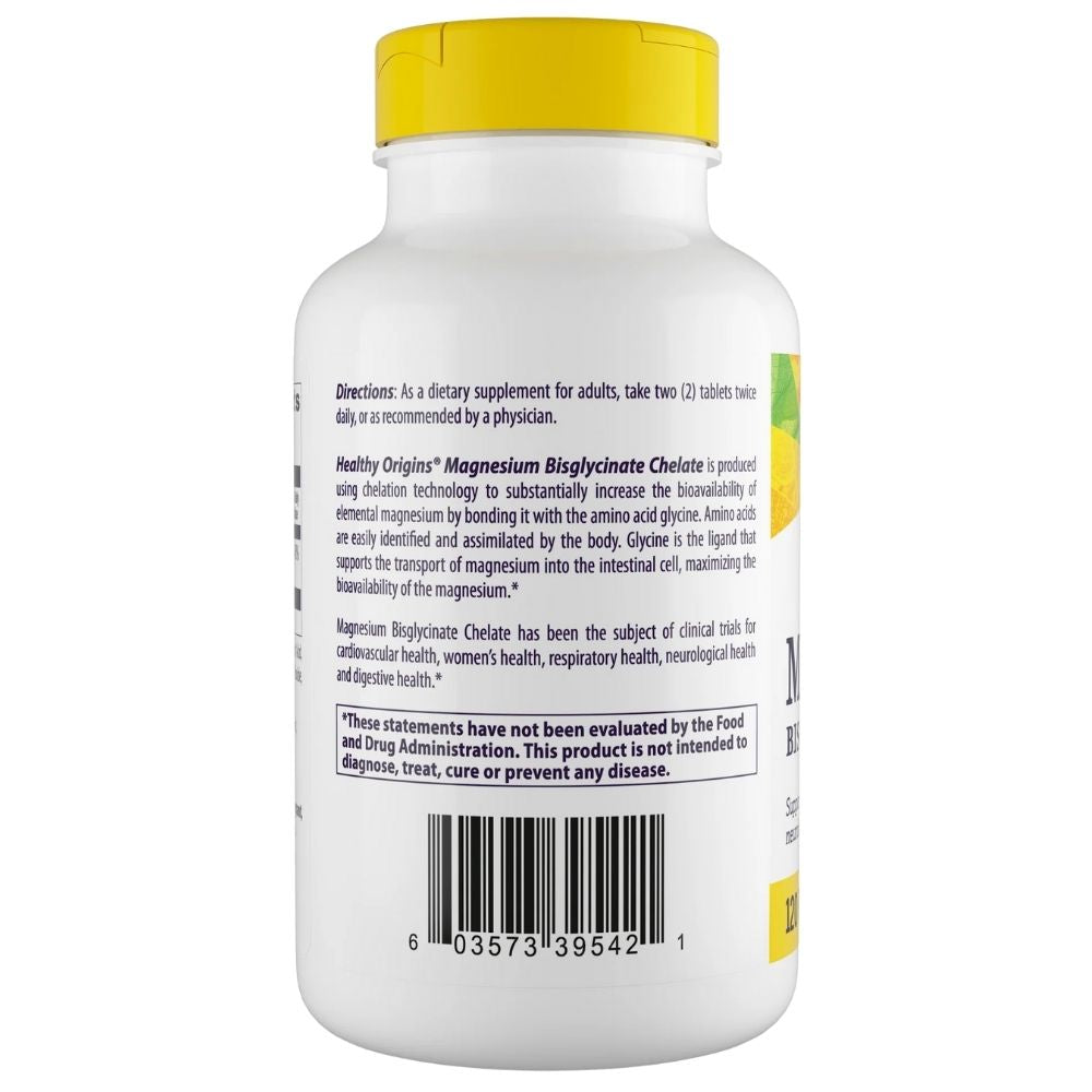 Sveikas kilmės magnijs, magnija helāts 200 mg - 120 tabletes