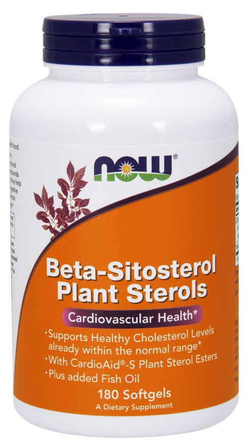 Beta-Sitosterol Plant Sterols - 180 softgels - NOW Foods