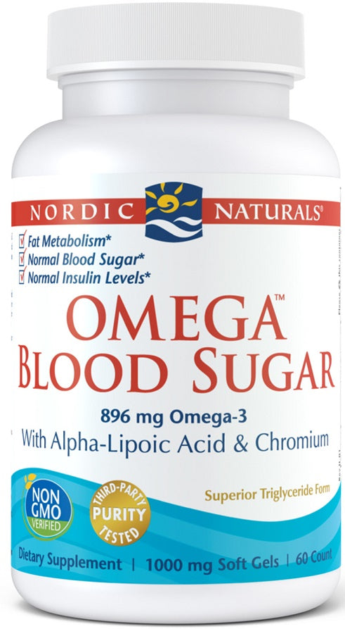 Omega Blood Sugar, 896mg - 60 softgels - Nordic Naturals