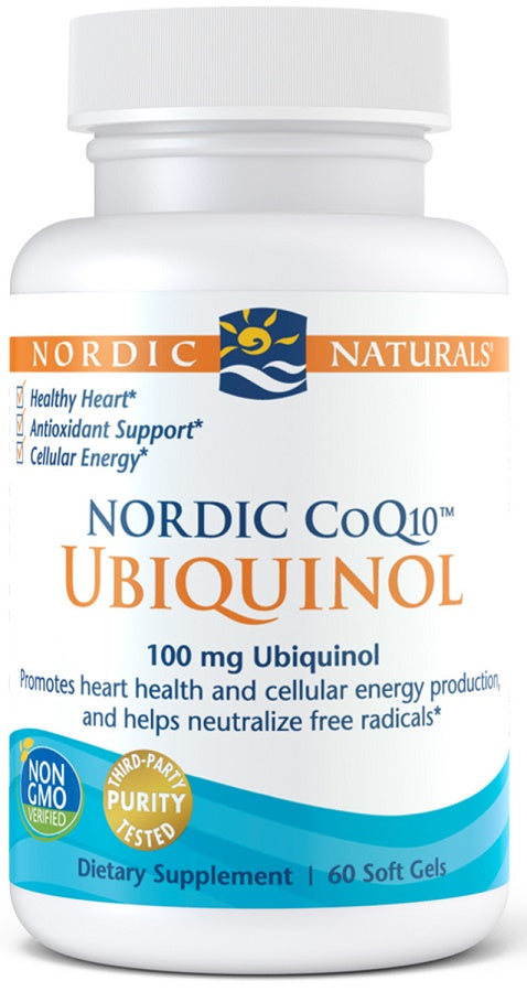 Nordic CoQ10 Ubiquinol, 100mg - 60 softgels - Nordic Naturals