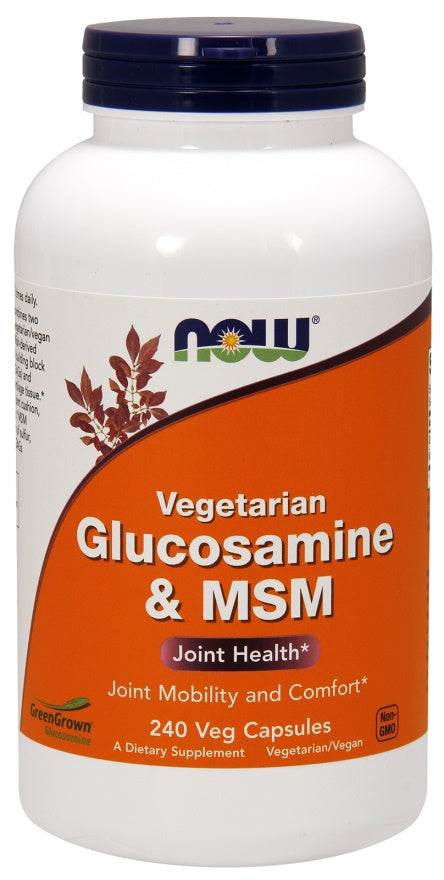 Glucosamine & MSM Vegetarian - 240 vcaps - NOW Foods