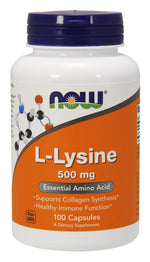 L-Lysine, 500mg - 100 vcaps - NOW Foods