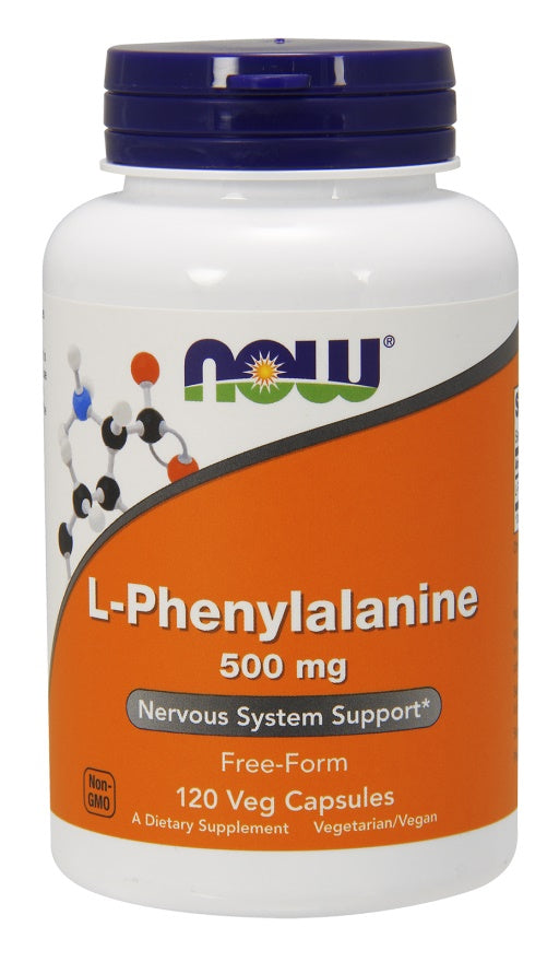 L-Phenylalanine, 500mg - 120 vcaps - NOW Foods