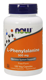 L-Phenylalanine, 500mg - 120 vcaps - NOW Foods