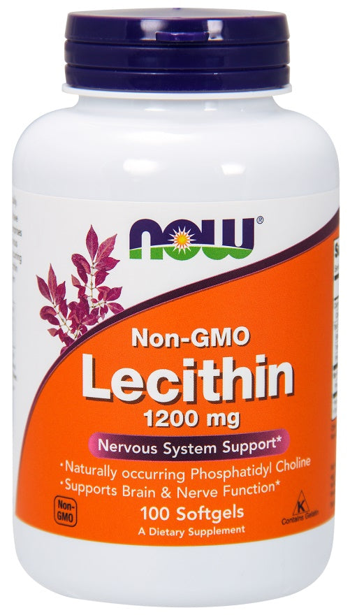 Lecithin, 1200mg Non-GMO - 100 softgels - NOW Foods