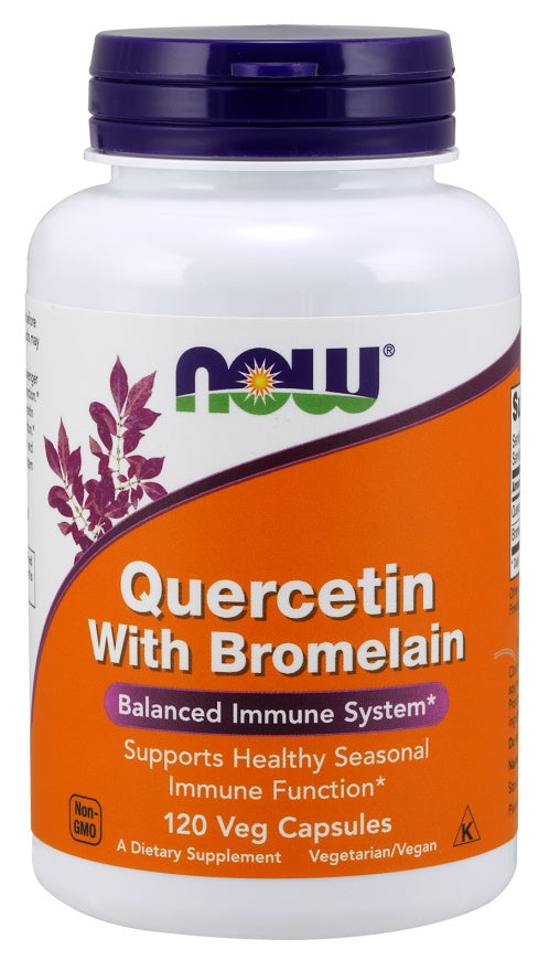 Quercetin with Bromelain - 120 vcaps - NOW Foods