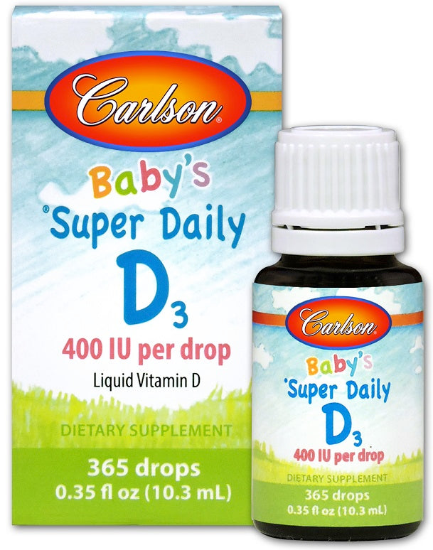Baby's Super Daily D3, 400 IU - 10 ml. - Carlson Labs