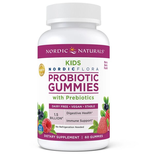 Probiotic Gummies Kids, Merry Berry Punch - 60 gummies - Nordic Naturals