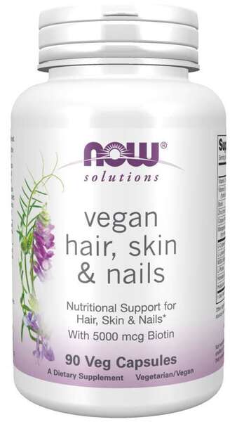 Vegan Hair, Skin & Nails - 90 vcaps - NOW Foods