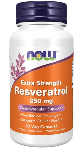 Resveratrol, Extra Strength 350mg - 60 vcaps - NOW Foods