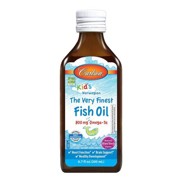 Kid's The Very Finest Fish Oil, 800mg Natural Mixed Berry - 200 ml. - Carlson Labs