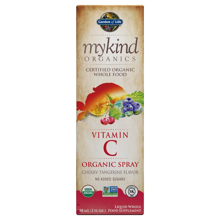 Mykind Vitamin C Spray, Cherry-Tangerine - 58 ml. - Garden of Life