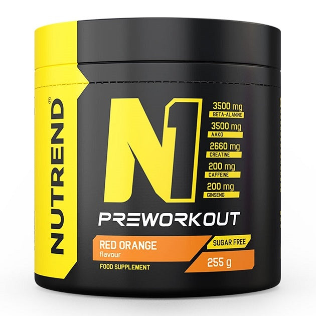 N1 Pre-Workout, Red Orange - 255 grams - Nutrend