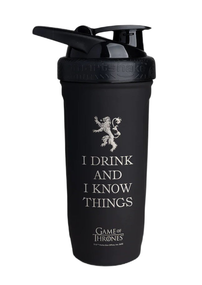 Reforce Stainless Steel - Game Of Thrones, I Drink and I Know Things - 900 ml. - SmartShake