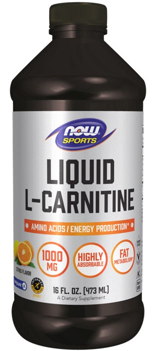 Liquid L-Carnitine, 1000mg Citrus - 473 ml. - NOW Foods
