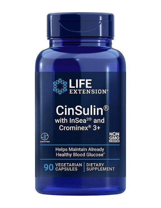 CinSulin with InSea2 & Crominex 3+ - 90 vcaps - Life Extension