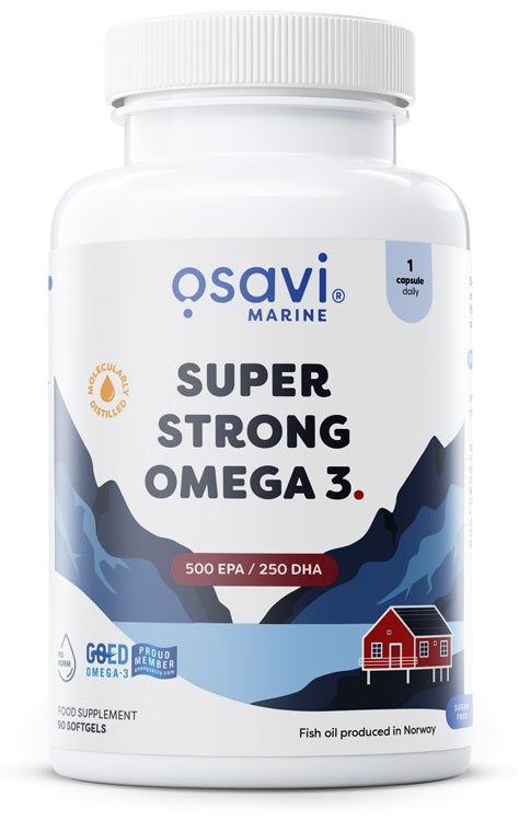 Super Strong Omega 3, 500 EPA / 250 DHA - 90 softgels - Osavi