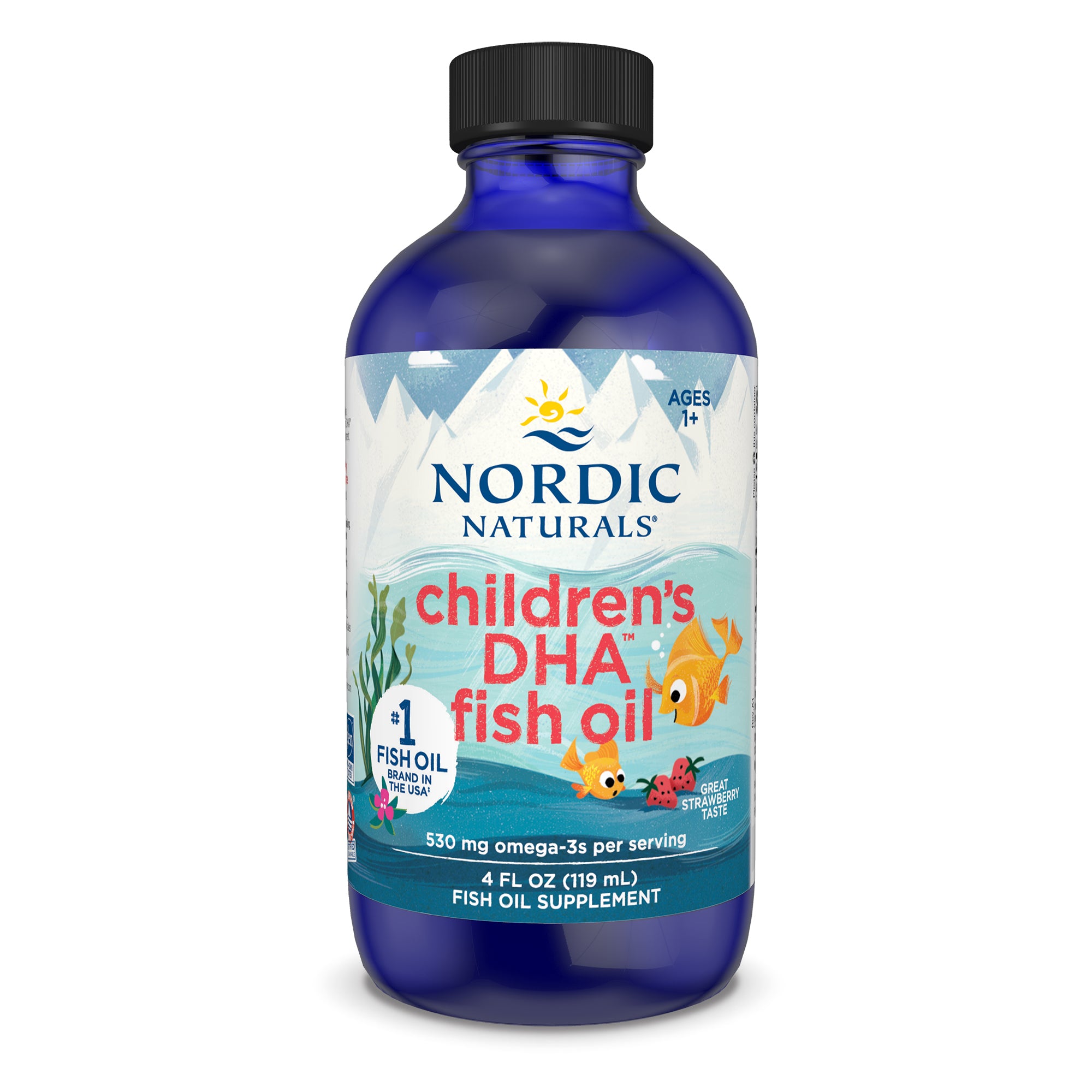 Children's DHA, 530mg Omega-3 Strawberry - 119 ml. - Nordic Naturals