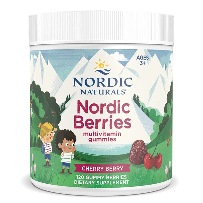 Nordic Berries Multivitamin, Cherry Berry - 120 gummy berries - Nordic Naturals