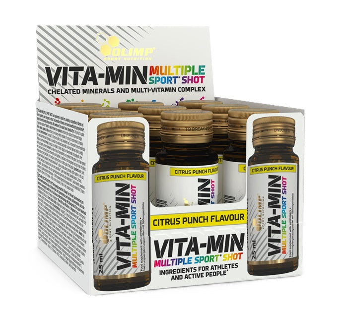 Vita-Min Multiple Sport Shot, Citrus Punch - 9 x 25 ml. - Olimp Nutrition