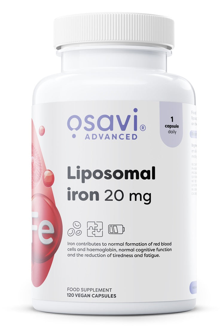 Liposomal Iron, 20mg - 120 vegan caps - Osavi