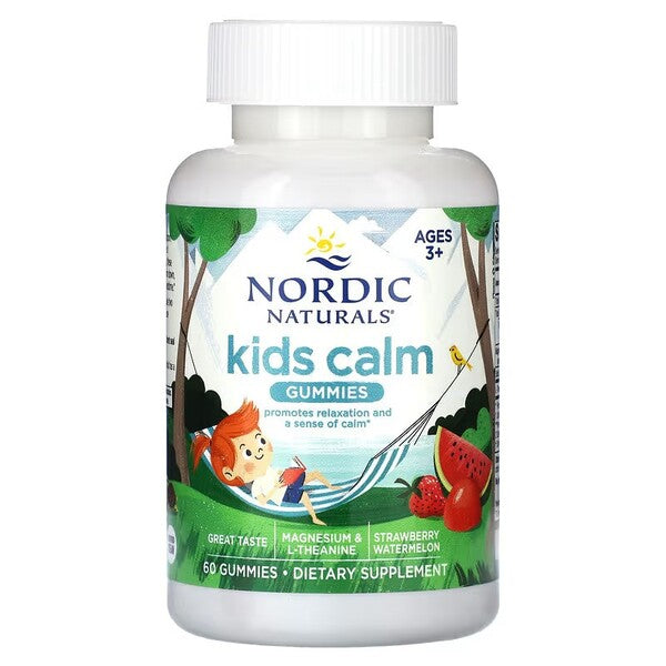 Kids Calm Gummies, Strawberry Watermelon - 60 gummies - Nordic Naturals