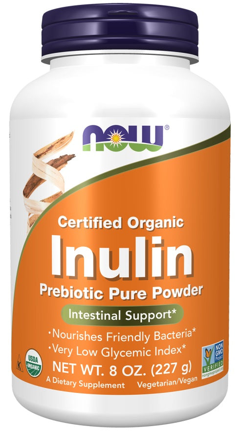 Inulin Prebiotic Pure Powder - 227 grams - NOW Foods
