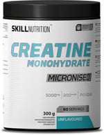 Micronised Creatine Monohydrate Unflavoured - 300 grams - Skill Nutrition