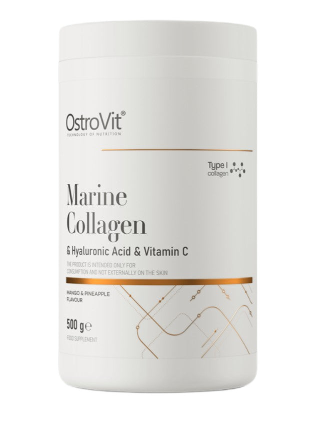Marine Collagen & Hyaluronic Acid & Vitamin C, Mango & Pineapple - 500 grams - OstroVit