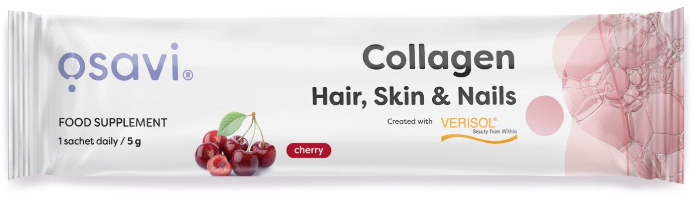 Collagen Peptides (Hair Skin & Nails), Cherry - 5 grams (1 serving) - Osavi