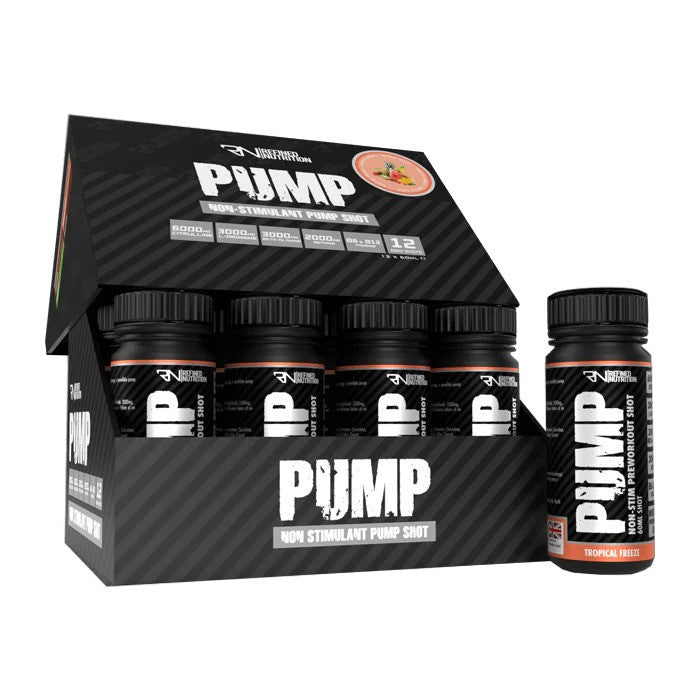 Pump Non-Stim Shot, Tropical Freeze - 12 x 60 ml. - Refined Nutrition