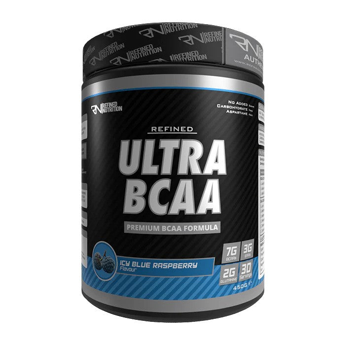 Ultra BCAA, Icy Blue Raspberry - 450 grams - Refined Nutrition