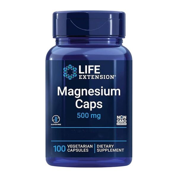 Magnesium Caps, 500mg - 100 vcaps (EAN 737870010418) - Life Extension