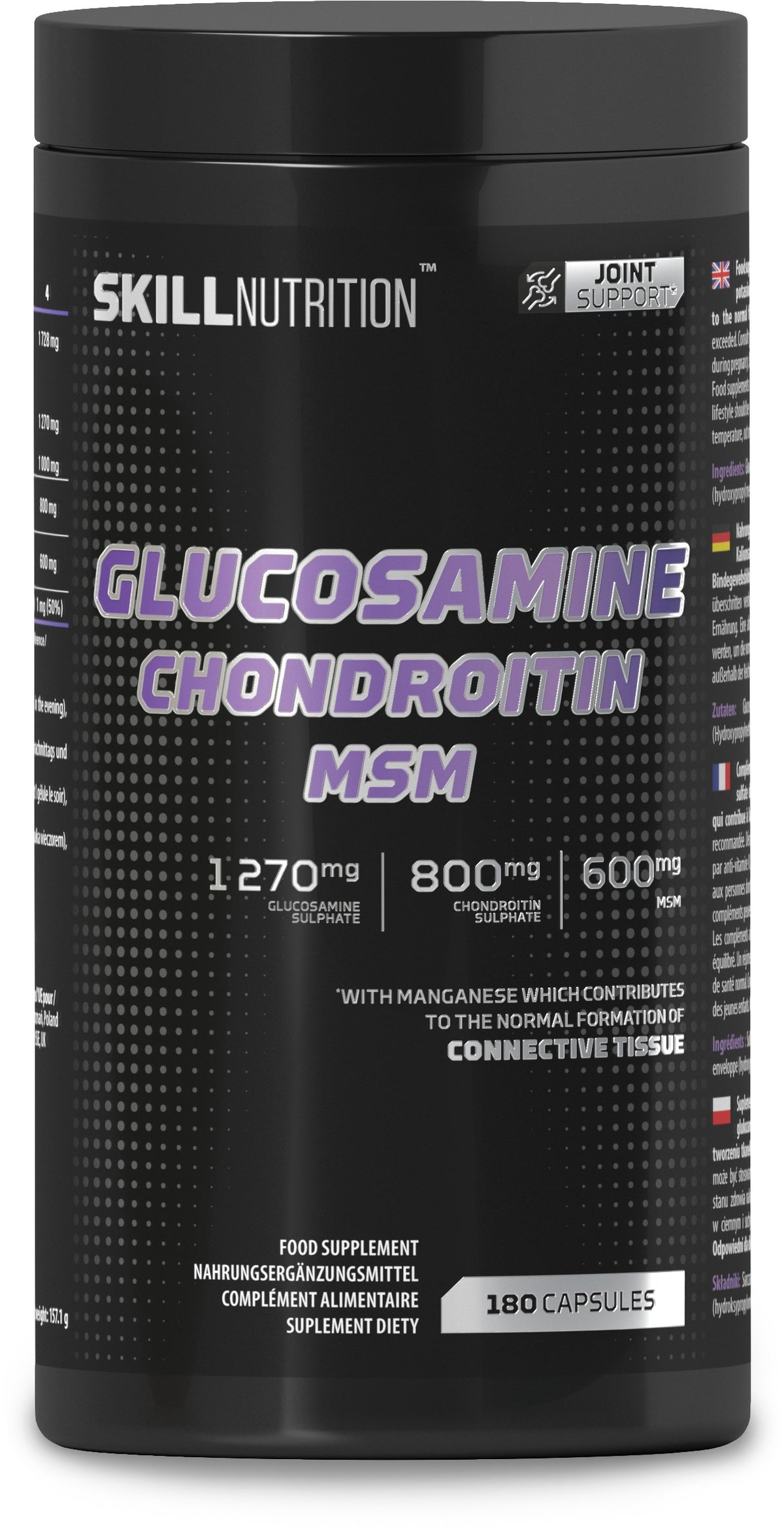 Glucosamine Chondroitin MSM - 180 caps - Skill Nutrition