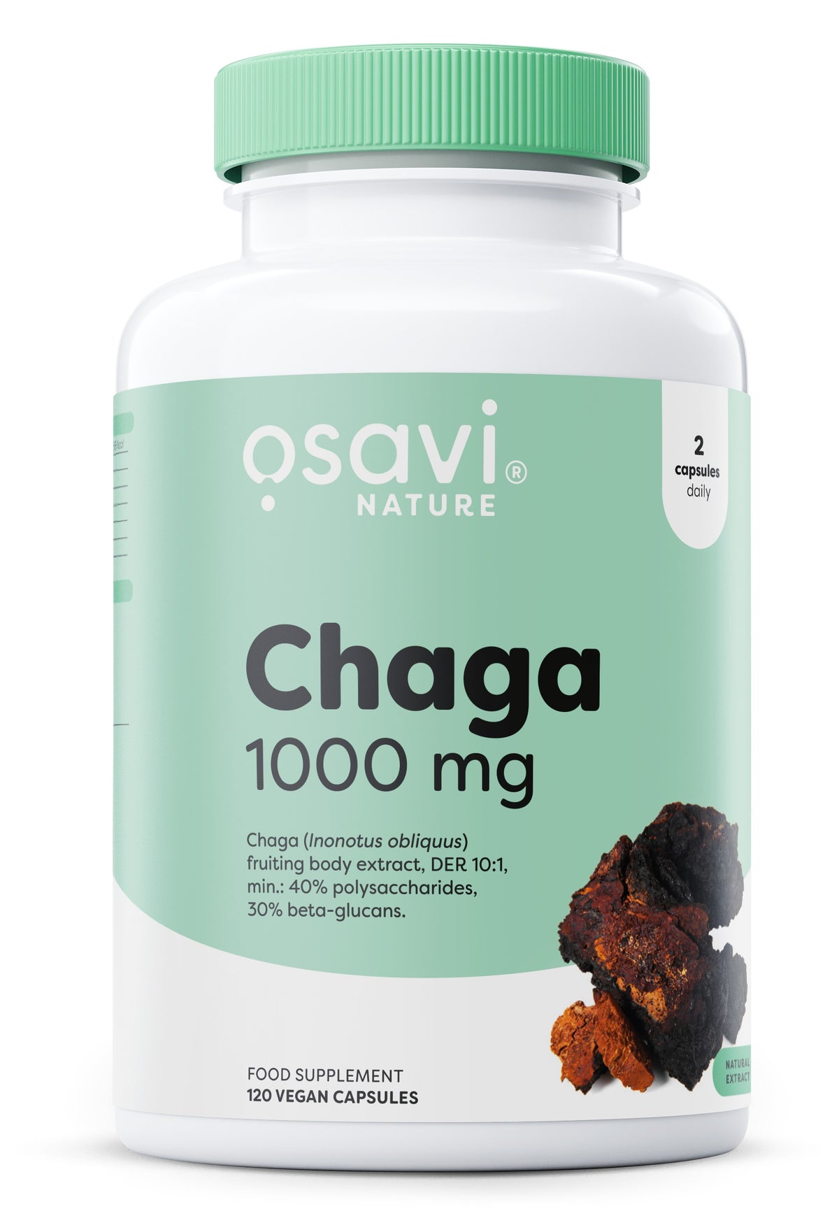 Chaga, 1000mg - 120 vegan caps - Osavi