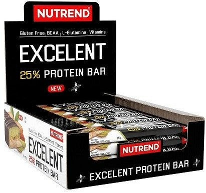 Excelent 25% Protein Bar Double, Almond-Pistachio with Pistachios - 18 x 85g - Nutrend