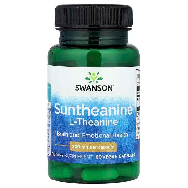 Suntheanine L-Theanine, 200mg - 60 vcaps - Swanson
