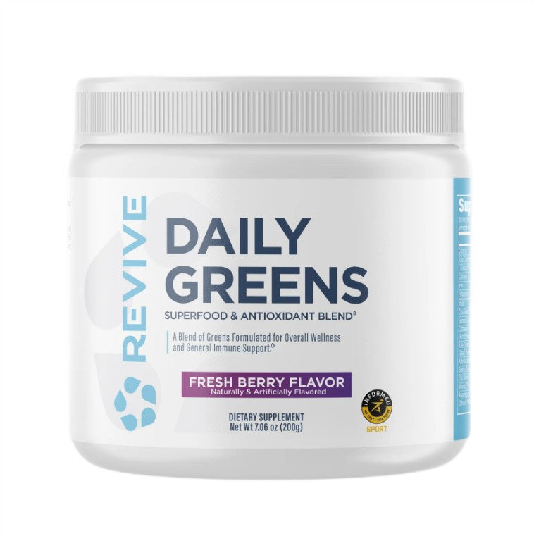 Daily Greens Powder, Fresh Berry (EAN 850030689788) - 200 grams - Revive