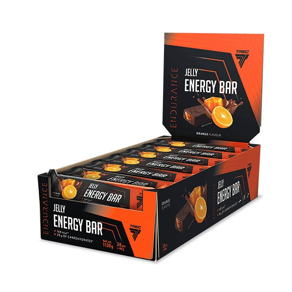 Endurance Jelly Energy Bar, Orange - 32 x 40g - Trec Nutrition