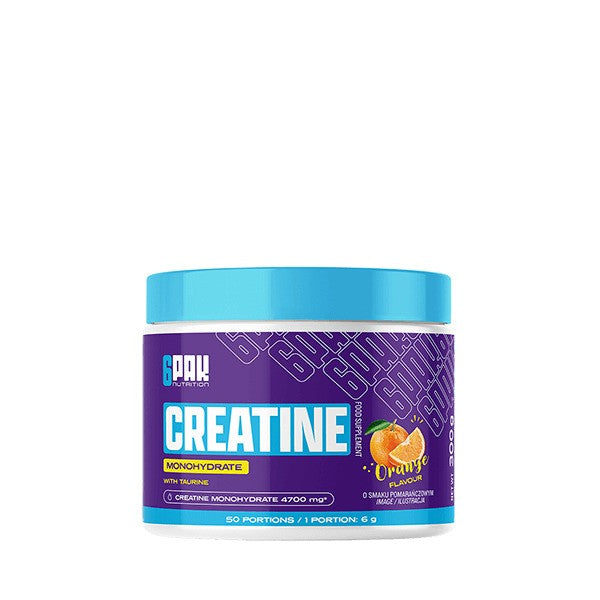 Creatine Monohydrate, Orange - 300 grams - 6PAK