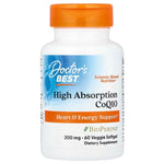High Absorption CoQ10 with BioPerine, 200mg - 60 veggie softgels - Doctor's Best