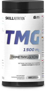 TMG Trimethylglycine, 1500mg - 180 vegan caps - Skill Nutrition