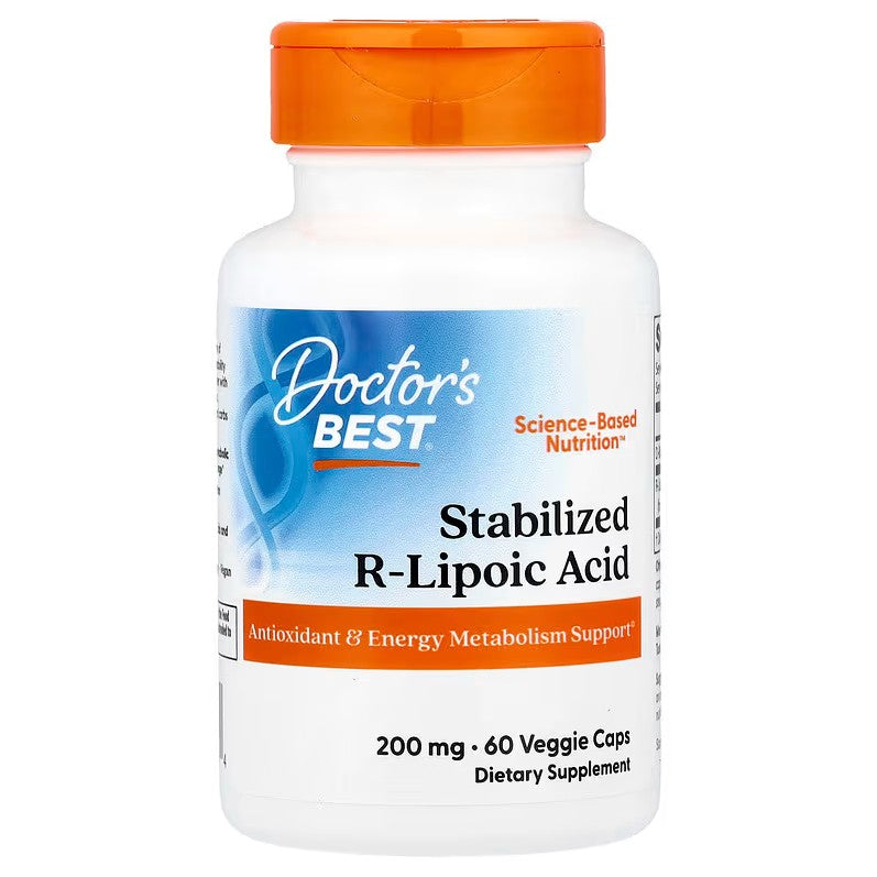 Stabilized R-Lipoic Acid, 200mg - 60 vcaps - Doctor's Best